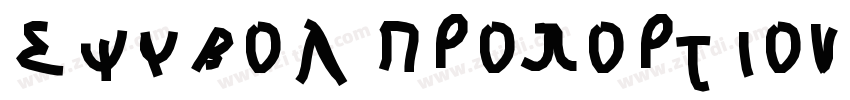 Symbol Proportional字体转换